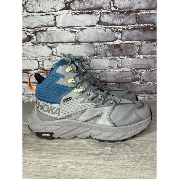 Hoka One One Anacapa Mid GTX Sharkskin Men's Hiking Boots 1122018-SBCRL 11D NEW